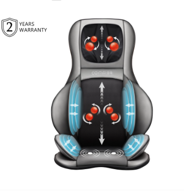 Comfier Shiatsu Neck Back Massager 2D/3D Kneading with Heat Adjustable and Air Compress & Shiatsu Massage Chair Pad Cf-2309a