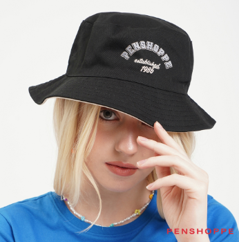 Penshoppe Reversible Bucket Hat For Women (Black)