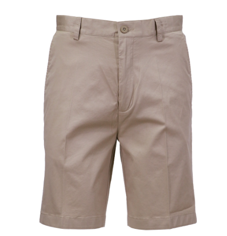 Izod Men's Slim Fit Plain Casual Shorts (Khaki)
