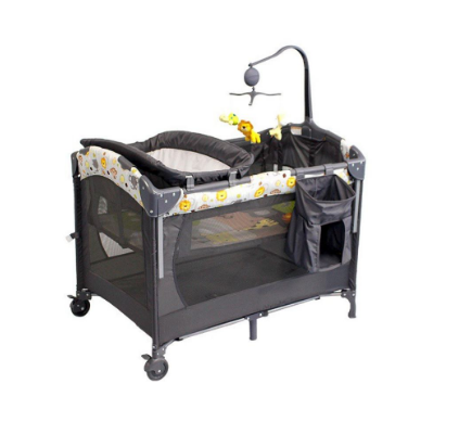 European Style Folding Crib Baby Cribs Stitching Big Bed Child Multifunctional Portable