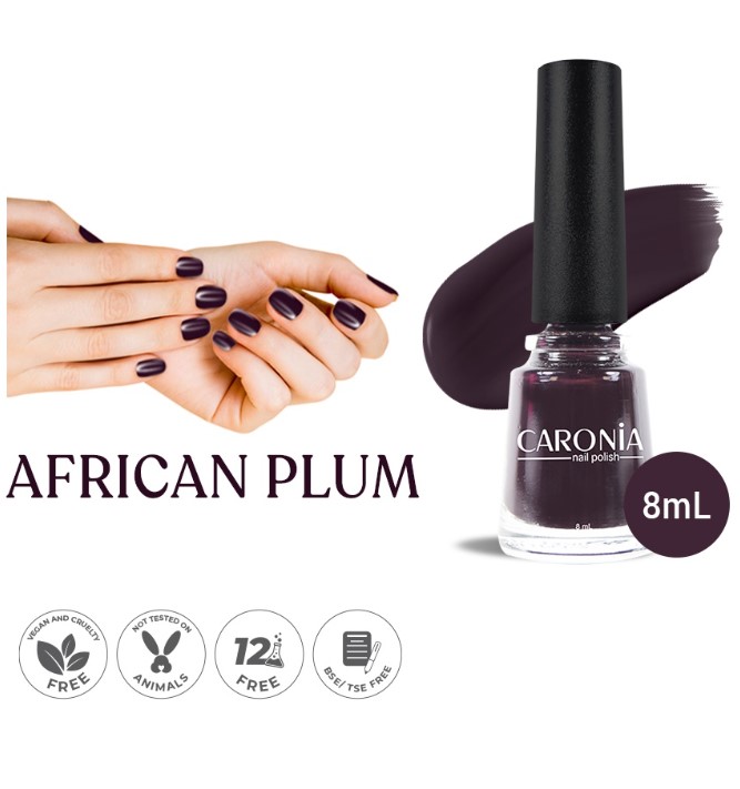 Caronia Nail Polish African Plum 8ml