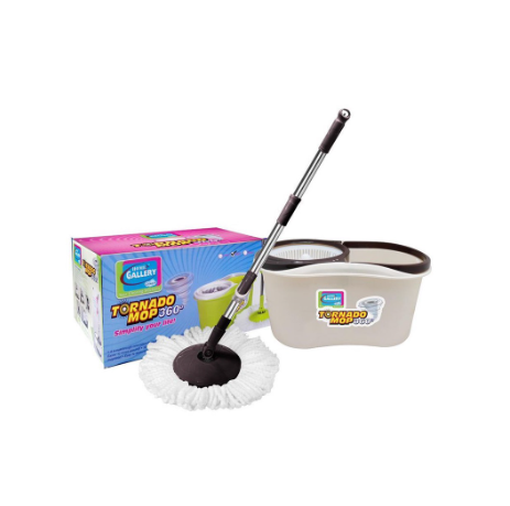Home Gallery Tornado Mop & Spin Dry Bucket Set (ZT-30) - Brown