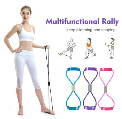 Figure 8 Rally Rope Chest Expander Pull Band Bodybuilding Yoga Fitness Equipment Beauty Back Belt