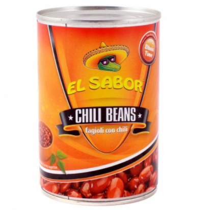 El Sabor Chili Beans 480g