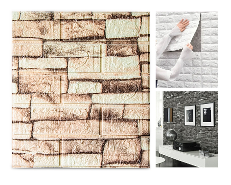 Thunlit 3D Wall Sticker Retro Wallpaper Room Design Wall Decoration Foam Brick Self Adhesive Waterproof Wholesale