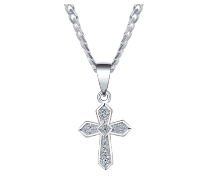 Italy Silver Kid's Necklace Korean Fashion Jewelry Accessory MM15