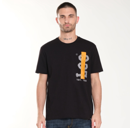 Lee Side Logo T-Shirt for Men in Black