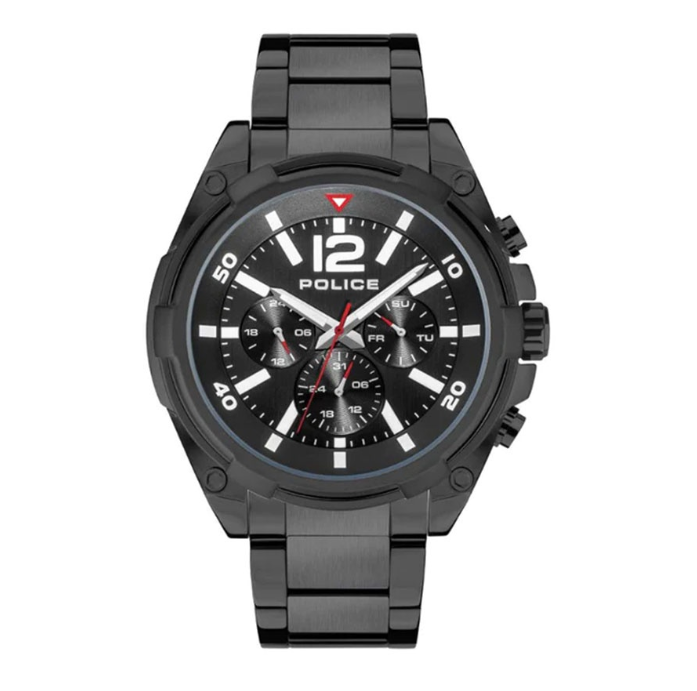 Police Sandwood Black Stainless Steel Analog Quartz Watch For Men PPEWJK2007405
