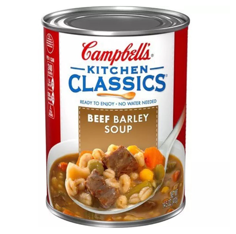 Campbell's Kitchen Classics Beef  Barley  Soup 412g