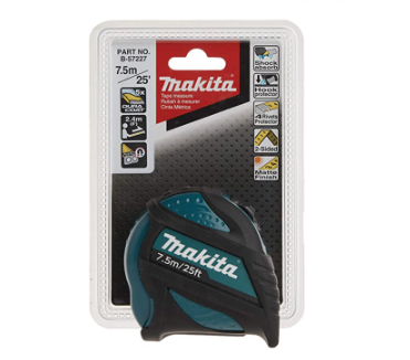 MAKITA Magnetic Tape Measure 7.5m/25' x 25mm (B-57227)