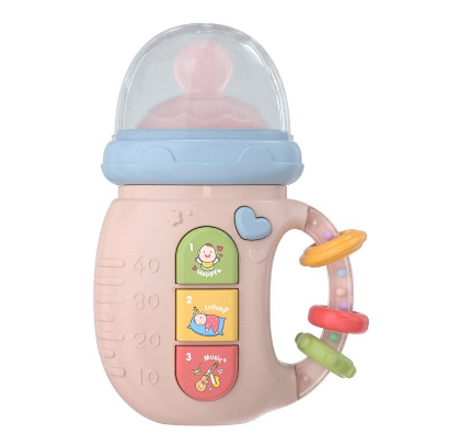 Baby Soothing Bottle Rattle Toy Can Chew Teether Educational Early Education Newborn Babies