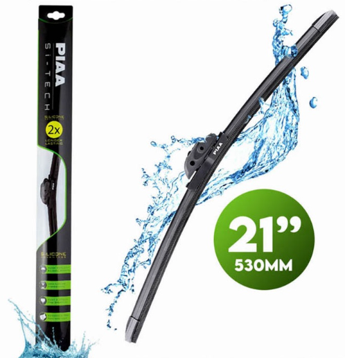 PIAA Wiper Si-Tech Silicone Advantage 21' ' 97053A Longer Lasting 2x 530mm for Audi, BMW, Chevrolet