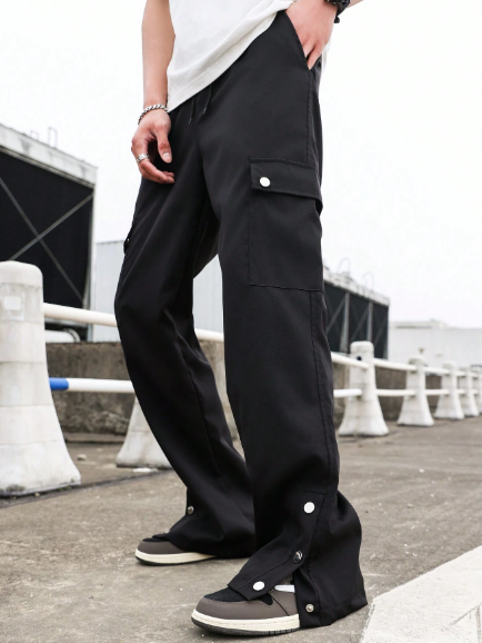 Manfinity EMRG Men Fashionable Summer Comfortable Versatile Cargo Pants