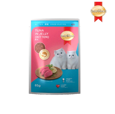 SmartHeart Wet Cat Food in Pouch for Kitten Tuna 85g
