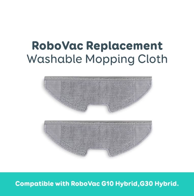 eufy by Anker RoboVac Replacement Washable Mopping Cloth, for eufy RoboVac G10 Hybrid, RoboVac G30