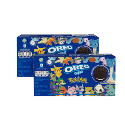 Oreo Pokémon Vanilla Box Bundle - 2 Oreo Vanilla 119.6g (Set of 2)