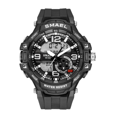 SMAEL 1350 Fashion Men's Sports Watches Men Quartz Analog LED Digital Clock Male Army Military Waterproof Watch Man 07