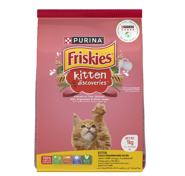 PURINA FRISKIES Kitten Discoveries | Best Kitten Dry Food - Dry Food for Kittens - 1Kg