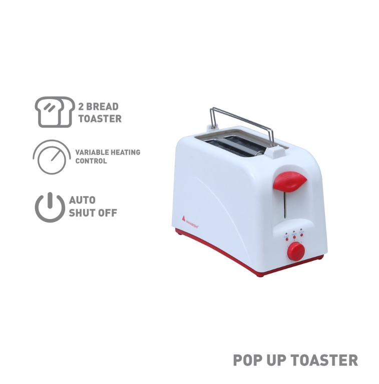 Hanabishi Pop-up Toaster HPOP10 with Cancel, reheat, defrost button, Includes bun burner