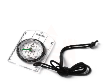 Portable Compass Multifunctional Scale Ruler Map Ruler Camping Hiking Travel Tool EDC SOS