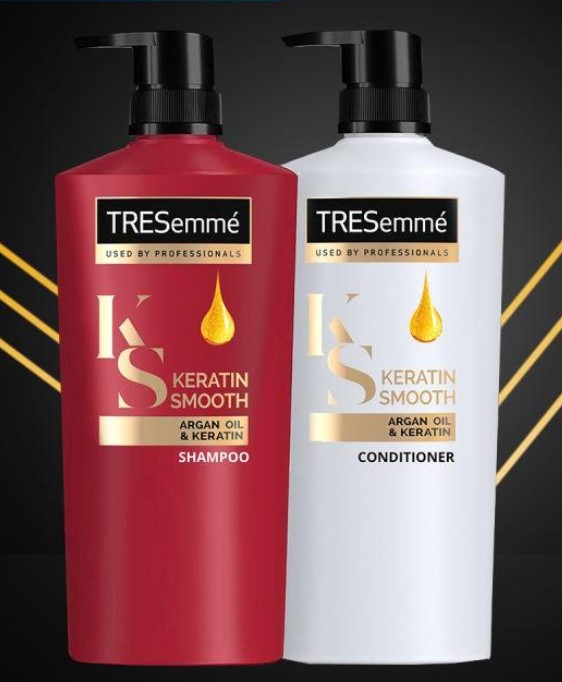 Tresemme Anti-Frizz Shampoo and Hair Conditioner Keratin Smooth for Dry and Frizzy Hair 620ML