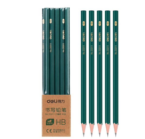 Deli 10PCS Graphite Pencil HB Sketch Pencil 33311
