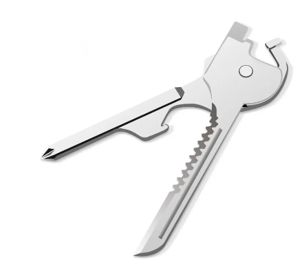 1PC Swiss 6 in 1 Tech Useful Multifunction Knife Utili-Key Key Chain Pendant Screwdriver Bottle Opener Camping EDC Outdoor Tool