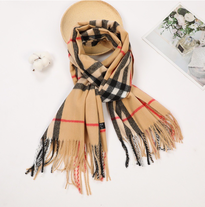 Checkered shawl/Scarf