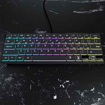 Zeus Z-920 RGB Gaming Keyboard - 64 Keys Keypad  Keyboard Multi Color RGB Illuminated Backlit