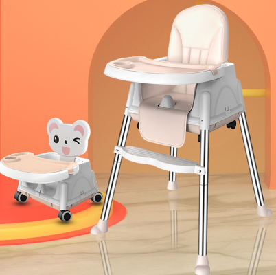 Baby Highchair with Adjustable Height and Detachable Legs Multifunctional Baby Dining Chair