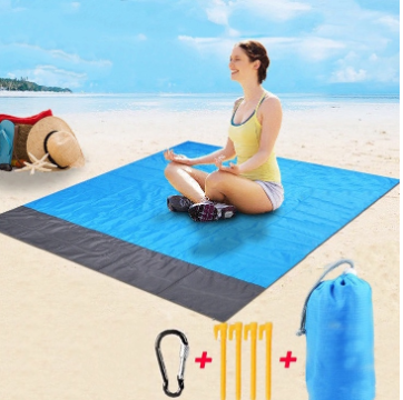 Travel Blanket Outdoor Pocket Picnic Mat Polyester Waterproof Sandproof Beach Vacation Camping IP