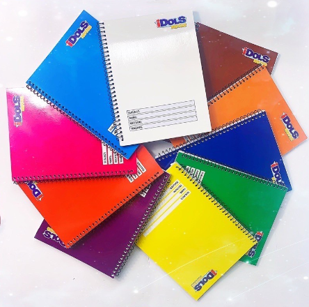 IDOLS or HOT assorted brand Spiral Yarn Notebook Colored Cover Composition Writing 10pcs Per Ream