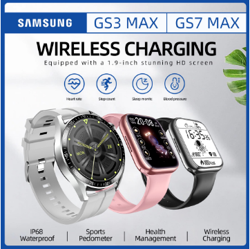 SAMSUNG GS3 Max Men's Smart Watch GS7 Sports Watch 1.35 Inch HD Waterproof Watch Bluetooth Watch