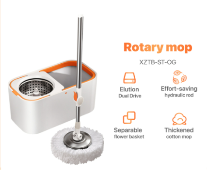 Joybos Mop With Spinner and Bucket Magic Spin Mop 360 Tornado Mop Floor Cleaning Flat Mop lazy Mop
