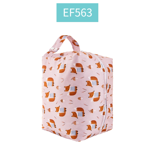 Happyflute Baby Diaper Pads Reusable Waterproof Fashion Prints Wet  Dry Cloth Wet Bag Mums Storage Travel Nappy Bag 0019