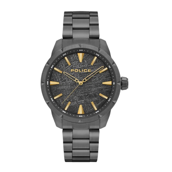 Police Pendry Gray Stainless Steel Analog Quartz Watch For Men PPEWJG2202902