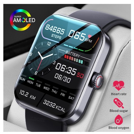 Filiekeu Smart Watch for Men Blood Sugar Blood Pressure Monitoring Watches Waterproof Sports Fitness Smartwatch for Woman