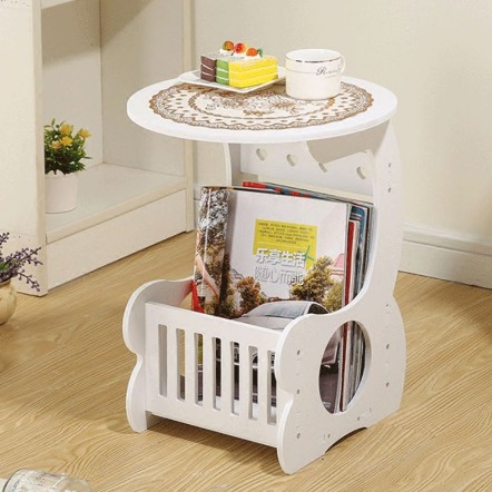 Bedroom Mini Bedside Small Round Table Simple Living Room Round Leisure Small Tea Table