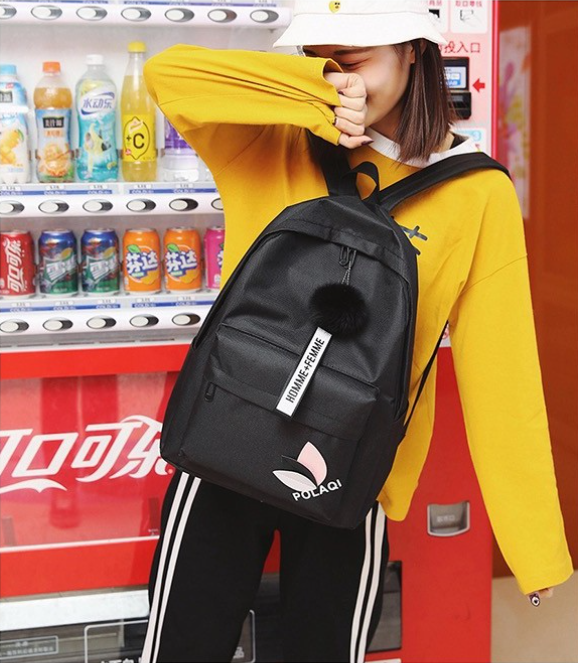Mumu Fur Ball Korean Candy Color Bags Back Pack Women Bag