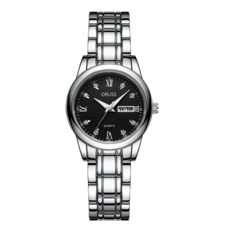 Original ORUSS Women Waterproof Simple Ultra-Thin Luxury Business Fashion Watch Automatic Quartz Dual Watch F6