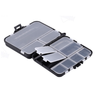DOUBLE LAYER HARD PLASTIC MEDIUM FISHING TACKLE STORAGE BOX