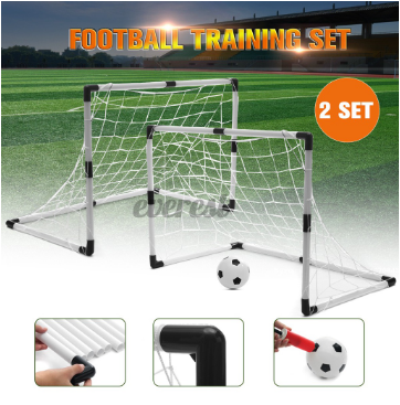 2 In 1 Soccer Goal Set For Kids Training