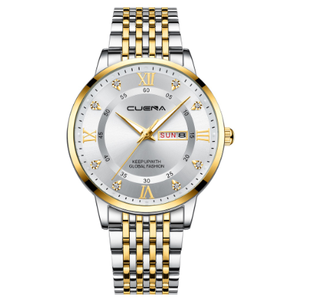 CUENA Men's Watches Fashion Casual sports Business Decorative Dial Quartz Water Resistant 6008 04