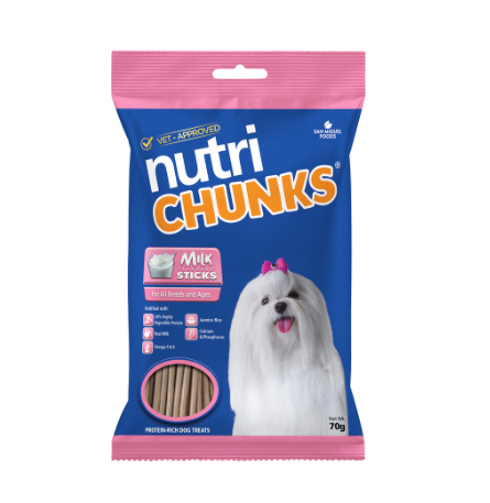 Nutri Chunks Milk Sticks 70g