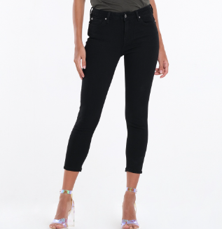 Lee High Waist Denim Pants for Women - Black