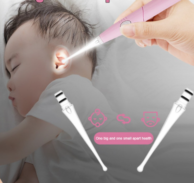 BT Baby Ear Pick Ear Cleaner Luminous Wax Removal Tool Flashlight Earpick Earwax Remover Spoon