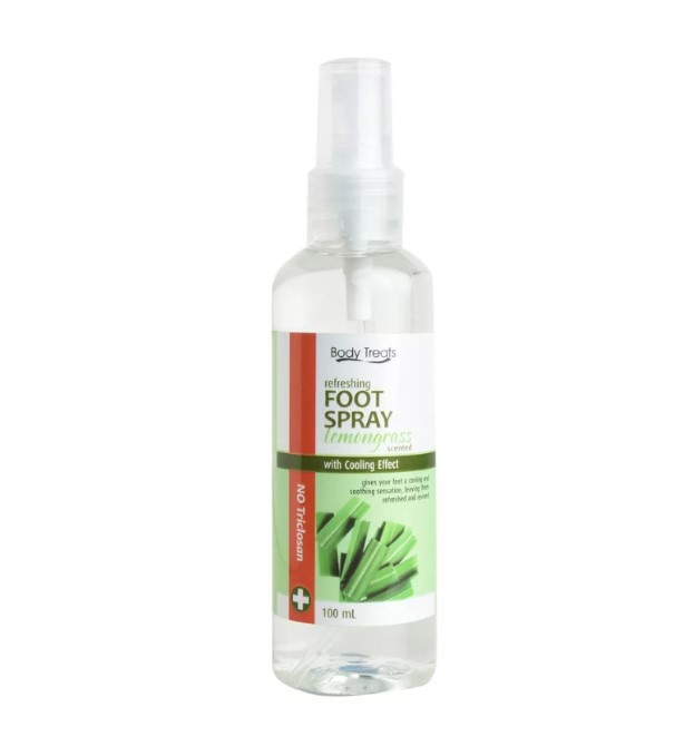 Body Treats Foot Spray Lemongrass Scented with Cooling Effect 100ML
