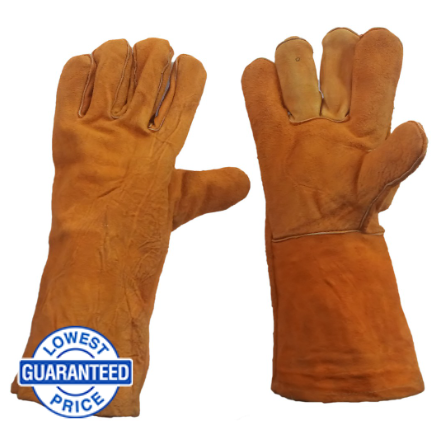 Leather Gloves Welding Gloves 14" Grade BC Soft Lining