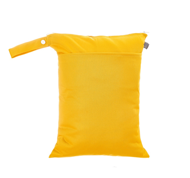 Reusable Waterproof Dry Double Pocket Cloth Handle Diaper Wet Bag 12