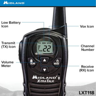 Midland LXT118 2-Way Radio MR 22 Channel